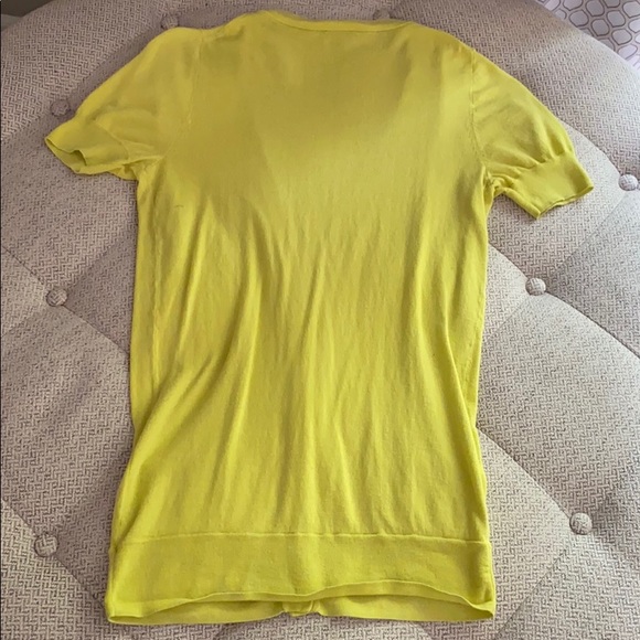 Lime Green Short-sleeved Cardigan - Picture 6 of 6